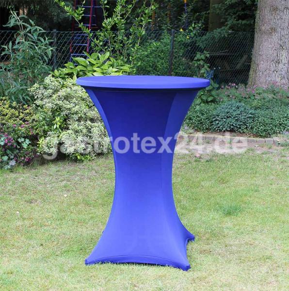 "Tokio Premium" - Stretch-Stehtischhusse - 80-85 cm rund - Farbe: dunkelblau